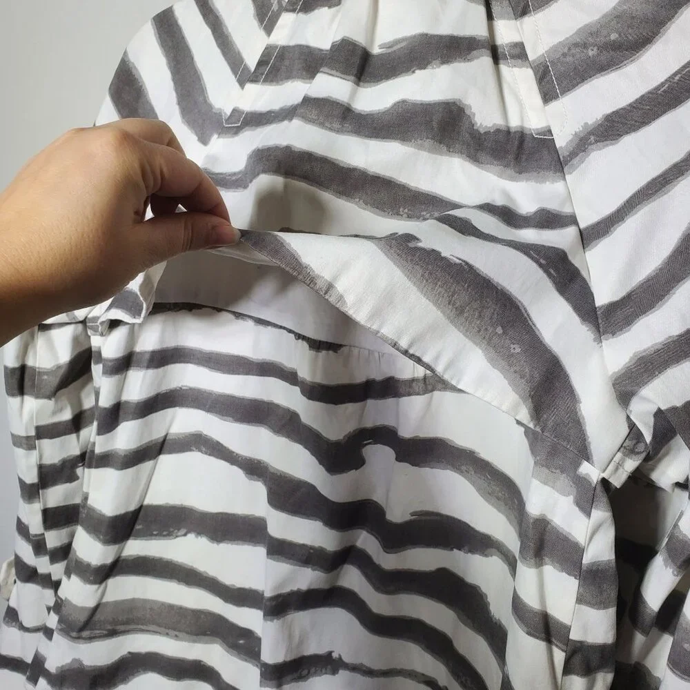 J. Crew Womens Zebra Animal Print Button Down Jacket Blazer Size 4‎ Fall Preppy
